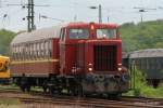 Dann kam die glaubich V45 der Gelnh�user Kreisbahn am 13.05.2010 aus dem Damrstadt Kranichsteiner Rbf