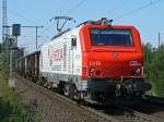 Veolia´s E37 510 in Porz Wahn im Juli 09
