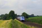 101 016-4 mit dem IC 2440 von Leipzig nach K�ln am 11.07.2013 bei Haan-Ellscheid.