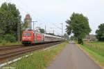 Die 101 118-8 in Brokstedt am 26.07.2013 