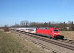 101 014-9 war auf Grund einer Signalst�rung auf dem falschen gleis unterwegs.