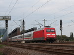 101 120-4 kurz nach dem �berfahren der  S�derelbbr�cken  in Hamburg-Wilhelmsburg am 2.September 2016.