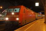 Die 101 105-5 in K�ln Hbf am 28,02,10