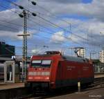 Dann noch die 101 032-1 die in die Abstellgleise des Stuttgarter Hbf´s rangierte wo Sie erstmal am 16.09.2010 eine Pause macht