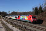 101 066 schiebend an einem  EC  in Richtung M�nchen am 10.