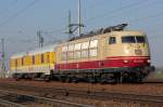 103 222-6 mit Messwagen zwischen K�ln Porz und Porz Wahn am 22.02.2011