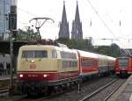 103 184-8 mit IC1806 in K�ln/Messe Deutz am 17.09.2010