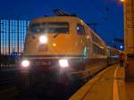 103 184-8 mit IC1817 aus HH-Altona an Gleis 9 (warum ....? ) in K�ln Hbf.