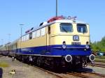 E10 1239 mit Rheingold am 14.08.2010 im Rheinisches Industriebahn-Museum (RIM) in K�ln.