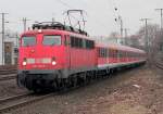 110 435-5 am RB48 rtg Wuppertal in K�ln West am 11.03.2011