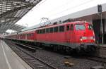 110 456-1 mit N-Wagenpark in K�ln Hbf am 25.06.2011
