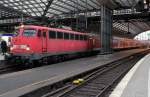 110 456-1 am RB35 nach Wesel am 23.11.2011 in K�ln Hbf