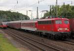 110 489-2 mit Autoslaaptrein in K�ln West am 22.06.2012, Gru� an den Tf !
