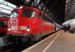 110 491-8 mit Sonderzug in K�ln Hbf am 04.11.2012