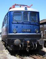 E10 005 ist die letzte noch erhaltene Vorserien E10er und steht im Au�enbereich des Bayerischen Eisenbahnmuseums N�rdlingen.
