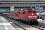 Die 111 203-6 in M�nchen Hbf am 29,07,11