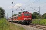 Die 111 159-0 in Gro�karolinenfeld am 02,08,12