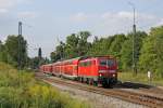 Die 111 067-5 in A�ling (Oberbay) am 02,08,12