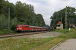 Die 111 180-6 in A�ling (Oberbay) am 04,08,12