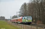 111 039-4 mit dem RE 79025 von M�nchen nach Salzburg am 03.04.2013 am B� Vogl.