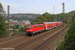 Die 111 080 in Wuppertal Sonnborn am 10,09,12