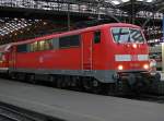 111 129-9 in K�ln Hbf am 18.12.09