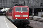 Die 111 156 in K�ln Hbf am 28,02,10