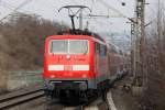Die 111 112 als RE4 in Wuppertal Vohwinkel am 12,03,10 