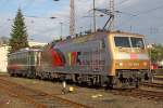 Die 120 159-9 vor der E40 128 beim BW Fest Osnabr�ck am 18,09,10