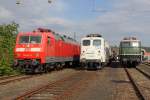 Die 752 004-2 , 139 133-3 und E50 091 im DB Museum Koblenz L�tzel am 02,06,12