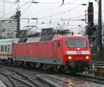 120 133-4 f�hrt ein in K�ln Hbf 29.01.2010