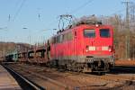 139 562-3 mit Autoleerzug in K�ln West am 19.03.2011