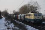 140 423 mit einem G�terzug von Seelze nach Seedin am 04.01.2010 in Ahlten