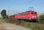 140 806-1 und 140 805-1 in Porz Wahn am 30.09.2012
