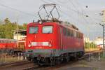 Die 140 495-3 rangiert vorm BW K�ln Gremberg am 27,07,09