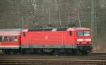 143 866-2, abgestellt mit beiden B�geln am Draht! Aufgenommen am 19.02.11, im Bahnhof Treuchtlingen.