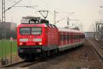 143 643-5 auf der S6 in K�ln Stammheim am 11.03.2012