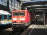 143 824-1 im M�nchner Hauptbahnhof kurz vor der Abfahrt am 31.