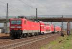 Ein RB27 auf Abwegen oder 143 090-9 auf den G�tergleisen bei Porz(Rhein) am 23.04.2013