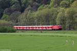 Die 143 292-1 mit der S6 in Essen Werden am 17.04.2014