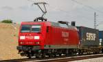 145 025-3, aufgenommen am 30.07.11, kurz nach Auggen.
