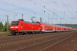 Die 146 013 in Koblenz L�tzel am 08,05,11