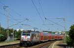 146 227-2 mit der RB 19111 nach Stuttgart Hbf am 19.08.2012 in Stuttgart-Feuerbach.