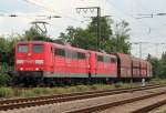 151 151-8 mit 151 074-9 in Duisburg Neudorf am 25.07.2011