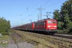 Die 151 037-9 und 151 128-6 in Ratingen Lintorf am 30,09,11