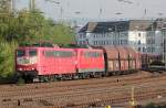 151 134-4 mit 151 xxx-x in Koblenz L�tzel am 29.09.2012