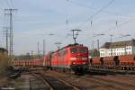 Die 151 102-1 und 151 087-4 in Koblenz L�tzel am 29.03.2014