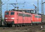151 144-3 verl�sst den Gbf K�ln Gremberg im Sept.09