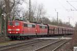 Die 151 153-4 in Ratingen Lintorf am 19,03,10