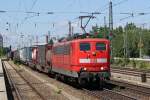 Die 151 055-1 in M�nchen Heimeranplatz am 31,07,10